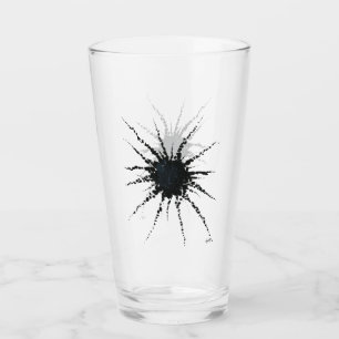 Abstrakt in Band und Buchstaben 3 Glas