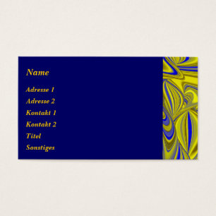 Abstrakt in Blau-Gold - Gelb