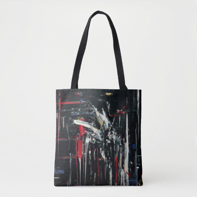 Abstrakt in dunklen Farben Tasche (Vorderseite)