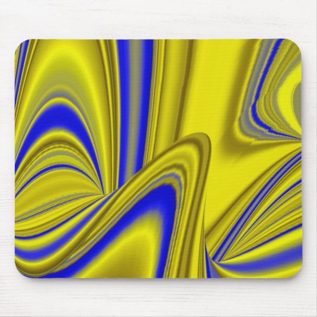 Abstrakt in goldgelber Farbe Mousepad (Vorne)