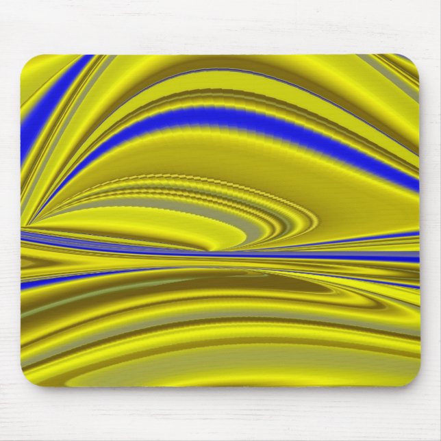 Abstrakt in goldgelber Farbe Mousepad (Vorne)
