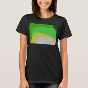 Abstrakt in Grün und Gelb 1004 T-Shirt