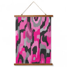 Abstrakt in Rosa und Schwarz