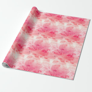 Abstrakt in Rosa und Weiß Geschenkpapier