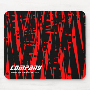 Abstrakt in Rot und Schwarz, Unternehmen Mousepad