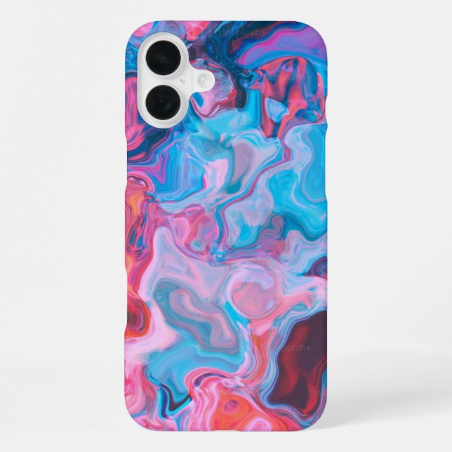 abstrakt iPhone 16 plus hülle (Rückseite)