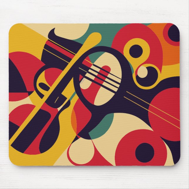 abstrakt, Jazz, Musik Mousepad (Vorne)