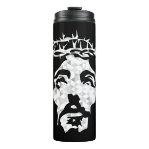 Abstrakt Jesus Christus Portrait - Entwerfen Sie C Thermosbecher