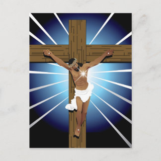 Abstrakt Jesus Christus Postkarte