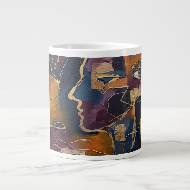 Abstrakt  Jumbo-Tasse (Vorderseite)