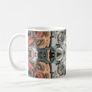 Abstrakt Kaleidoskop Kaffeetasse