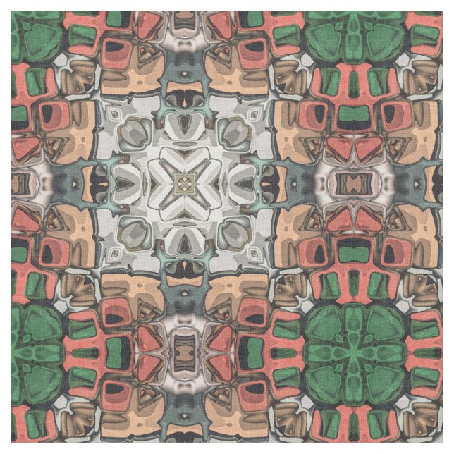 Abstrakt Kaleidoskop Stoff (Nahaufnahme)