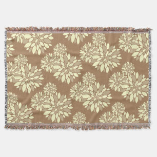 Abstrakt Kunst Blumen Creme Blütenblätter Decke