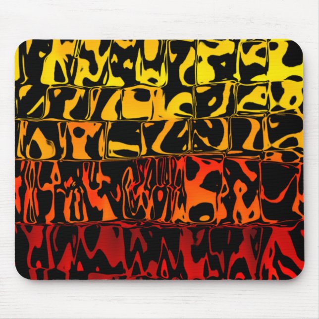 Abstrakt Lava Swirl Squared Mousepad (Vorne)