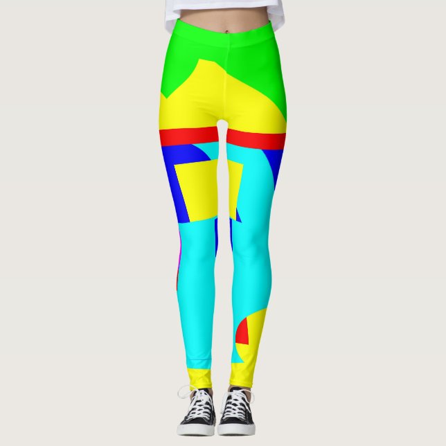 Abstrakt Leggings (Vorderseite)