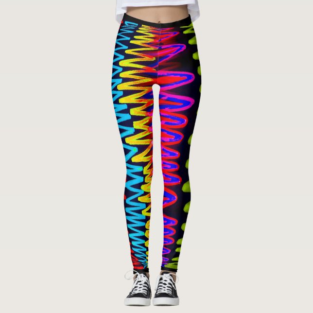 Abstrakt Leggings (Vorderseite)