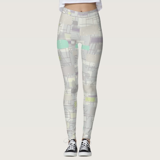 Abstrakt Leggings (Vorderseite)