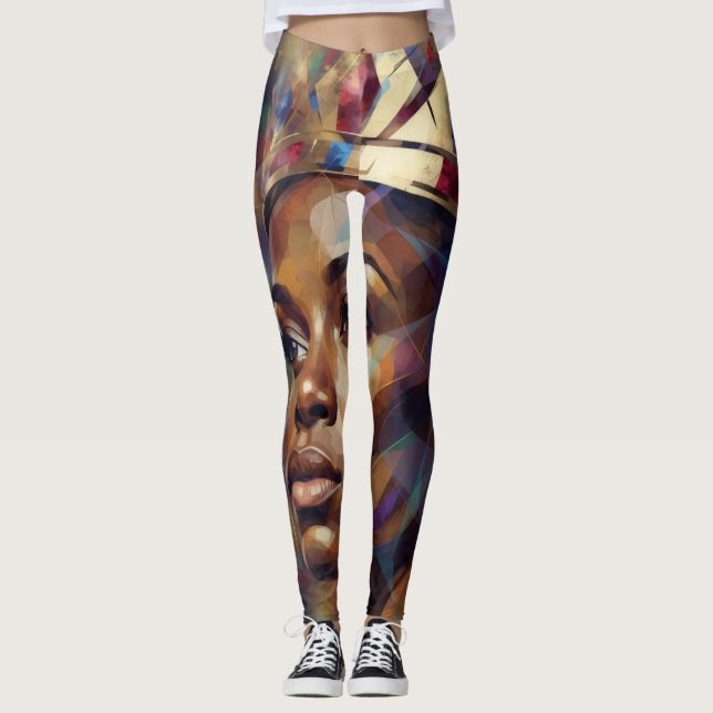 Abstrakt Leggings (Vorderseite)