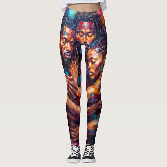 Abstrakt Leggings (Vorderseite)