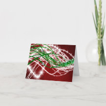 Abstrakt Lights Soccer - Weihnachts-/Weihnachtskar