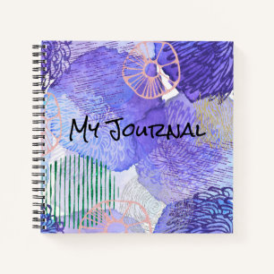 Abstrakt Lila, PInk & Green Personal Journal Notizbuch