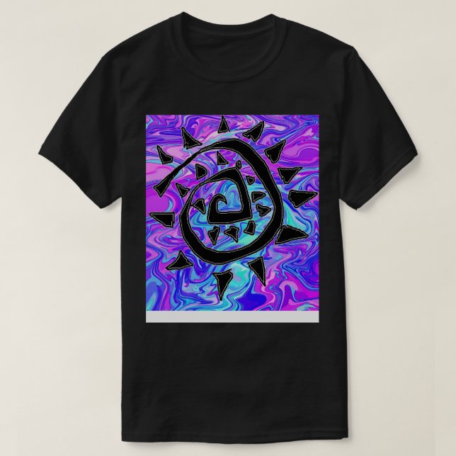 Abstrakt Lila T-Shirt (Design vorne)