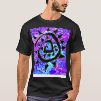 Abstrakt Lila T-Shirt
