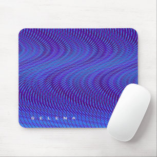 Abstrakt Lila und blau Psychedelisch, Krass & trip Mousepad
