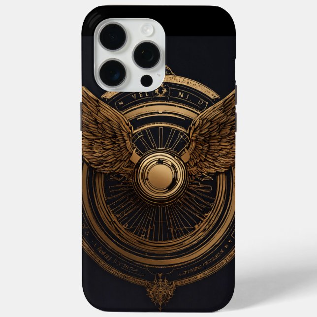 Abstrakt Line Art Wing Phone Case (Rückseite)