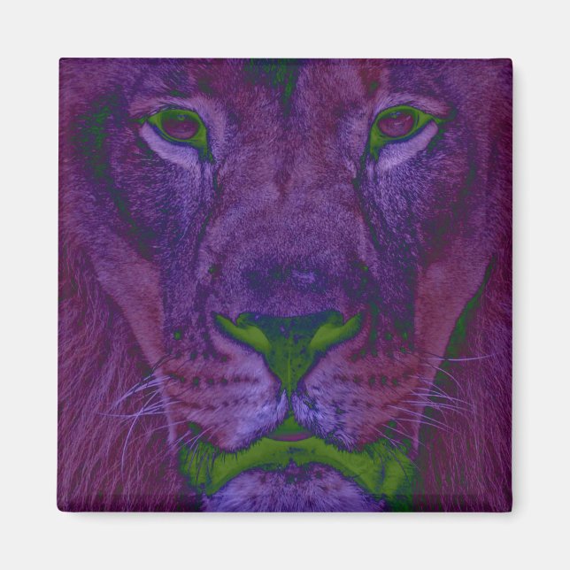 Abstrakt Lion Magnet (Vorne)