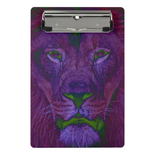 Abstrakt Lion Mini-Zwischenablage Mini Klemmbrett (Vorderseite)