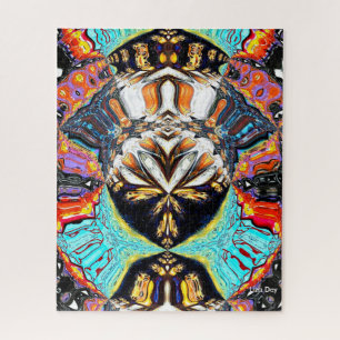 Abstrakt Lotus Jigsaw Puzzle