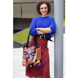 Abstrakt machte der Herr eine Frau zum Christliche Tasche