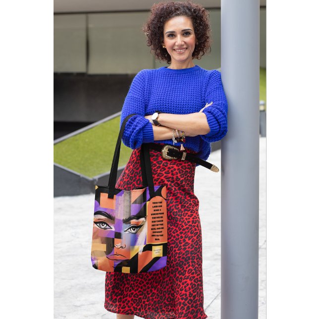 Abstrakt machte der Herr eine Frau zum Christliche Tasche (Von Creator hochgeladen)