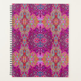 Abstrakt Magenta Pink, Blau und Rot Groovtern Must Planer
