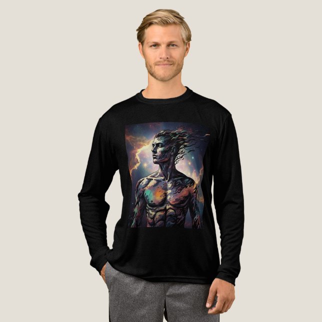 Abstrakt Man T - Shirt (Volle Vorderseite)