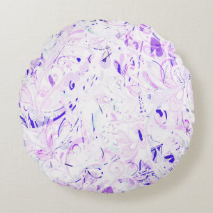 Abstrakt Mandala 2 Rundes Kissen
