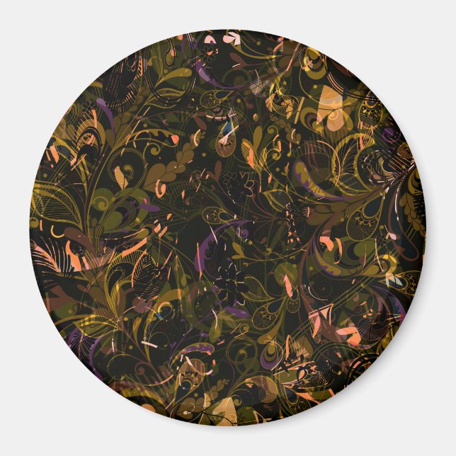 Abstrakt Mandala 5 Magnet (Vorne)