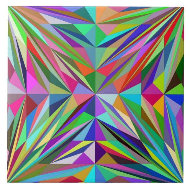 Abstrakt Mandala Fliese (Vorderseite)