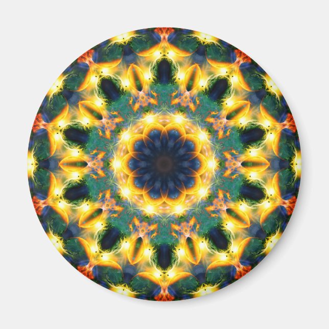 Abstrakt Mandala Magnet (Vorne)