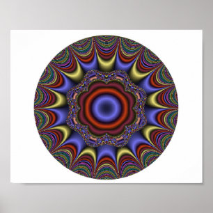 Abstrakt Mandala Poster