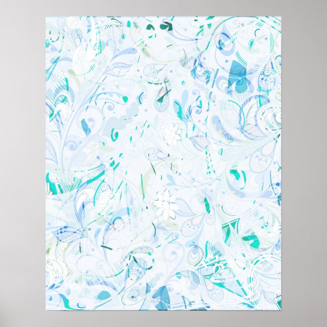 Abstrakt Mandala Poster (Vorne)