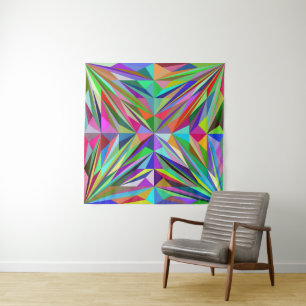 Abstrakt Mandala Wandteppich