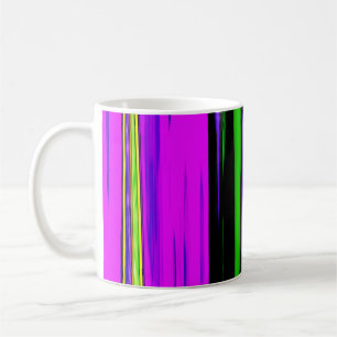 Abstrakt Mardi Gras Streifen Kaffeetasse