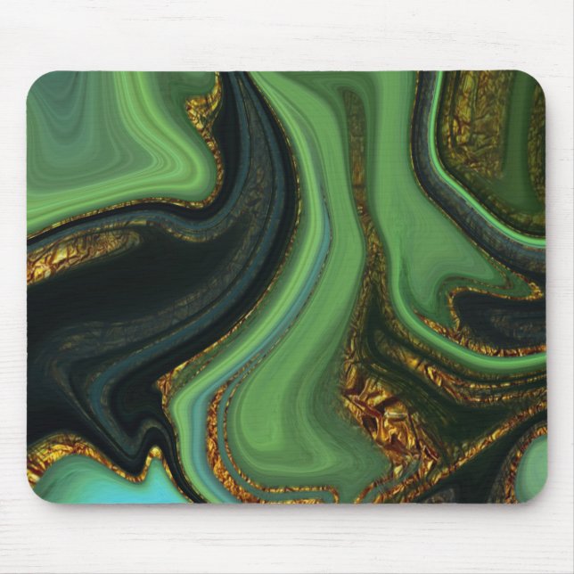 abstrakt marmoriertes Muster Mousepad (Vorne)