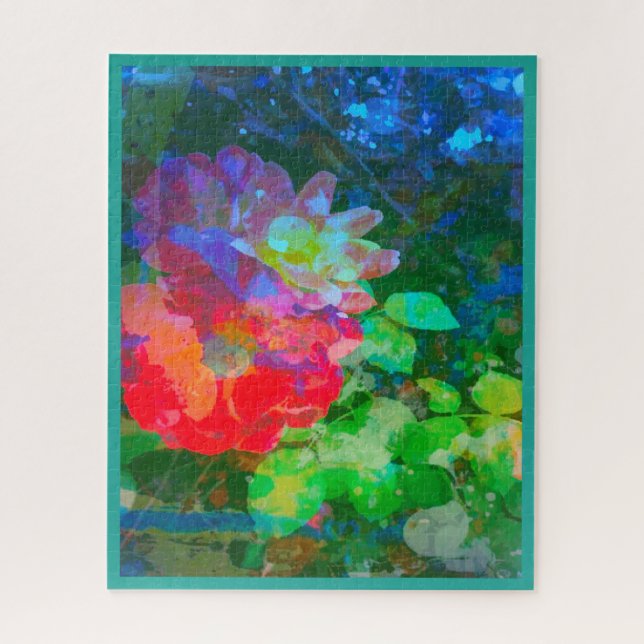 Abstrakt Mein Geheimnis Rose Garten Jigsaw Puzzle (Vertikal)