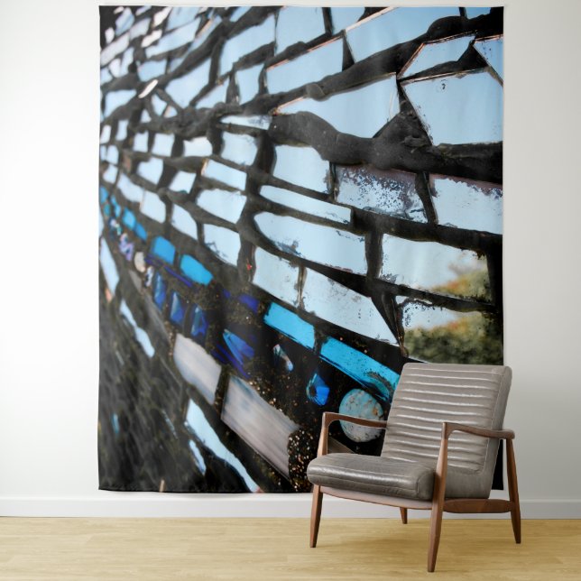 Abstrakt Mirror Mosaic Wandteppich (Beispiel)