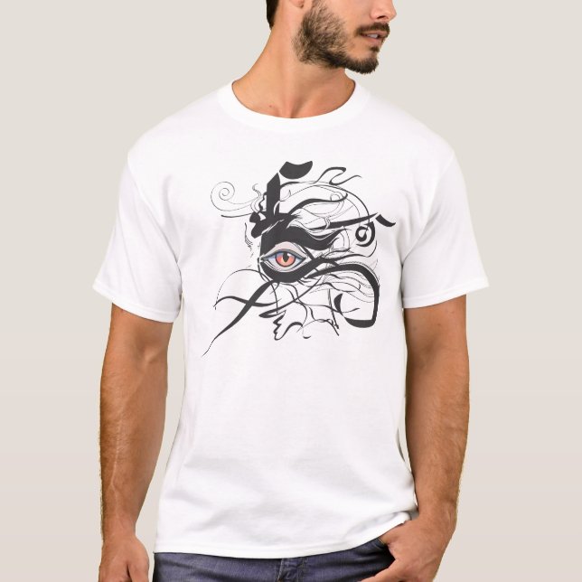Abstrakt mit Auge T - Shirt (Vorderseite)