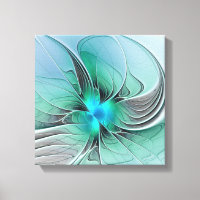 Abstrakt mit blauer, moderner Kunst des Fraktals