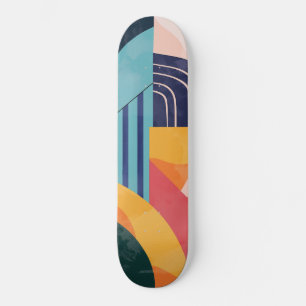 Abstrakt mit Linienmustern Skateboard